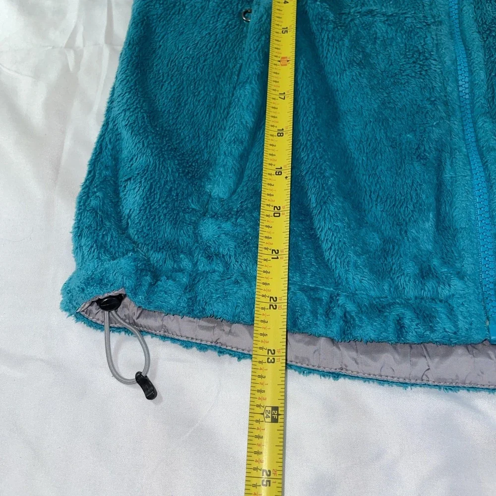 The‎ North Face Osito Fleece Jacket Womens XS Teal Blue Full Zip High Pile Soft
